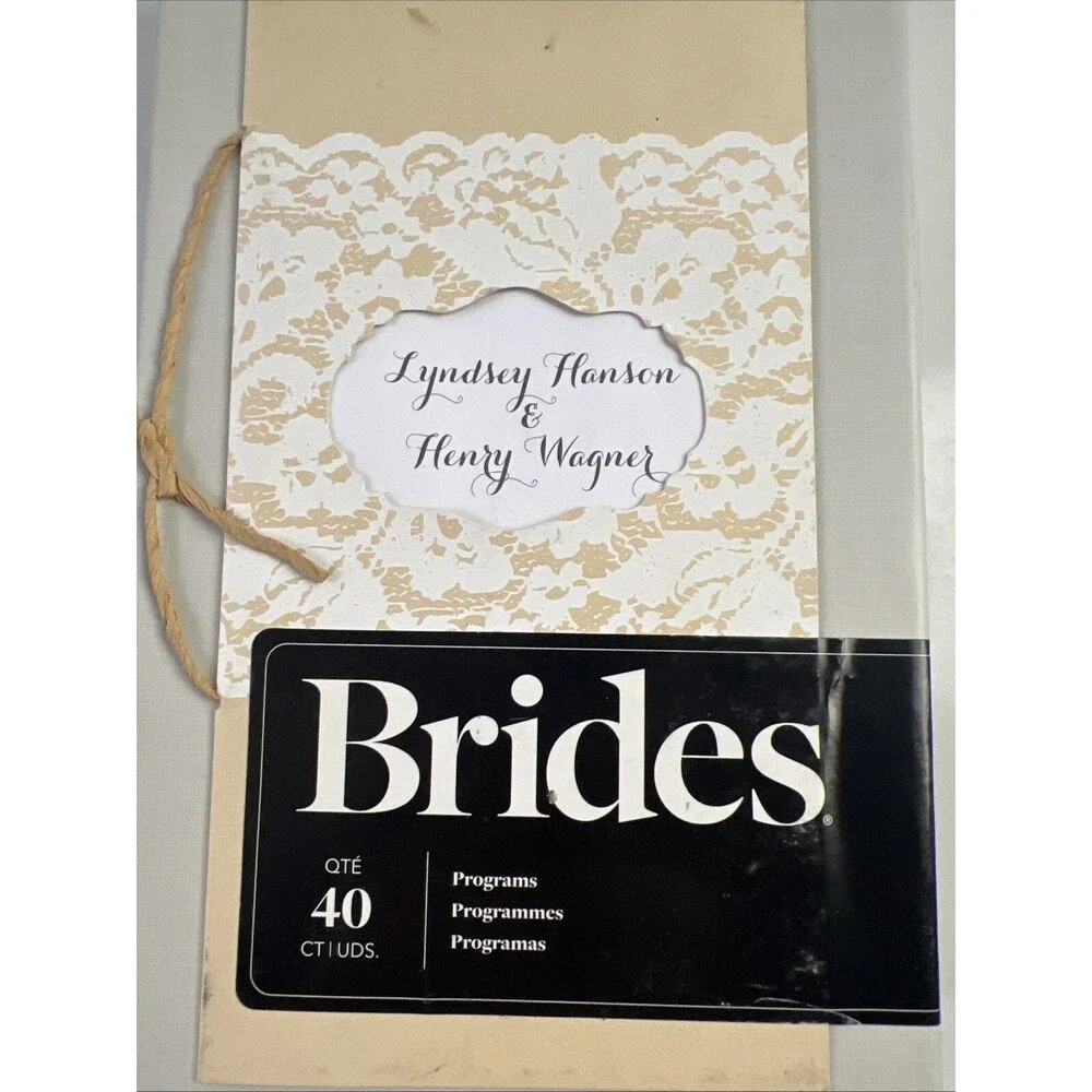 Wedding Program Kit - Print Your Own - Brand NEW - 40 Qty in Box
